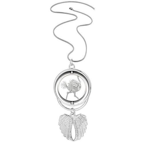 Collier ailes d'ange peinture oiseau anti-ternissement pour peau sensible