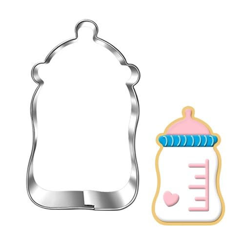 LUBTOSMN Cute Baby Bottle Cookie Cutter-3.5 inch-Biscui Cookie Cutters Fondant Molds for Baby Shower Party