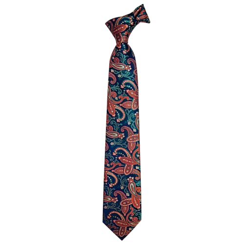 Image of YourTies Paisley Men's Necktie Woven Silk Floral Ties for Men Designer Formal Business Party Wedding