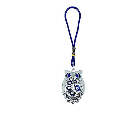 Evil Eye Owl Car Mirror Ornament