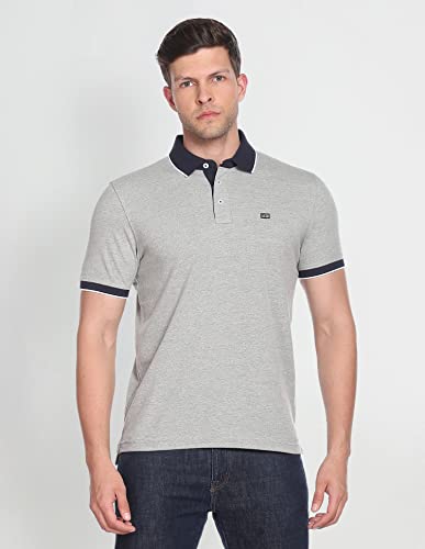 Arrow Tipped Contrast Collar Polo Shirt