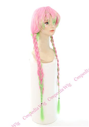 Amazon.co.jp: 鬼滅の刃 甘露寺蜜璃 風 ウィッグ キャラウィッグ 美容