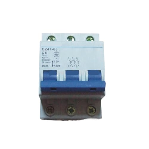 Disjoncteur MCB 3P 6A type C 400V pour une sécurité électrique optimale