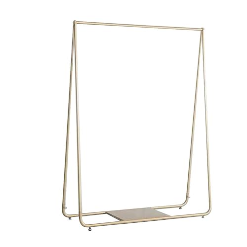 Gold Clothing Retail Shop Commercial Garment Display Rack