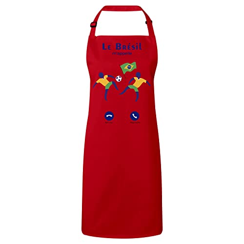 Le Brésil M'Appelle tablier de cuisine pour soirées match et barbecue