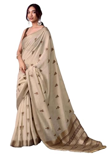 Sari traditionnel en coton imprimé bleu pour femme modèle 15116