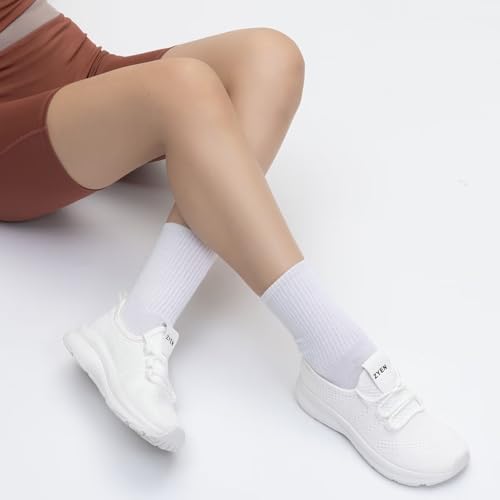 Image of ZYEN Wide Toe Box Shoes Women Non-Slip Ultra Light Running Sneakers Extra Wide Feet Arch Support Walking Shoes Tennis Diabetes Breathable Gym Workouts 6-12