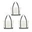 Natural Grey - Pack of 3