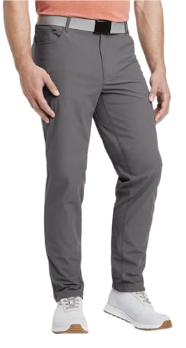 All in Motion Men's Golf Slim Pants - (US, Waist Inseam, 34, 34, Gray)