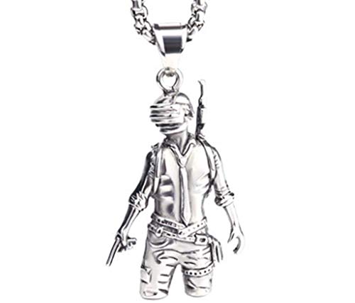 HAOYU Comer Pollo Salto de la Cadera de Titanio de Acero Colgante Soldado Colgante de Marea Personalidad Accesorios de la joyería Colgante Mujer del Estudiante de los Hombres Collar de