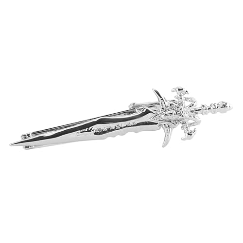 LICHENGTAI - Pinza para corbata de espada antigua, plata de la pinza de corbata, para corbata, para corbatas, para hombres, pinzas para corbatas para negocios y bodas