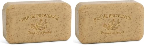 Image of Pre de Provence Artisanal French Moisturizing Soap Bar, Shea Butter Enriched, Quad Milled for Long Lasting Rich Smooth Lather, 5.3 Ounce, Honey Almond (Pack of 2)