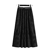 Realizzata in velluto dorato, questa gonna offre un look elegante, perfetto per l'abbigliamento autunnale e invernale.