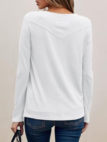 Cicy Bell Womens Long Sleeve Shirts Casual Loose Fit Crew Neck Seam Tunic Tops Fall Basic Tees3