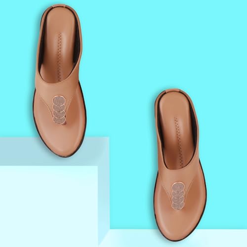 Image of Women's Fashion Sandal | Faux Leather, Comfortable & Stylish Wedges | Ideal for Casual & Formal