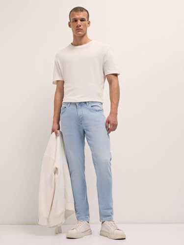 Image of THE BEAR HOUSE Men's Cotton Washed Slim Fit Jean