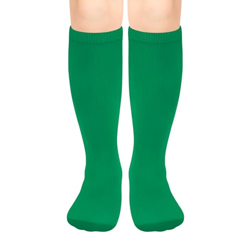 Image of Olreco 1 Pack Toddler Kids Youth Soccer Socks Girls Boys Baseball Socks Youth Knee High Softball Football Accessories Cotton