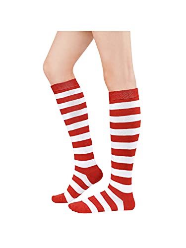 Image of Azue Women Non Slip Thigh High Socks Fashion Tube Stockings above Knee Cosplay Socks
