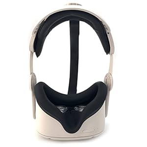 YIPU Siliconen vervangbare hoes voor Oculus Quest 2, Oculus Quest 2 Cover All-in-One Virtual Reality Headset Pad, Zweet…