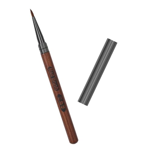 HAMPPLIES Pincel para Uñas con Mango Sándalo Resistente Lápiz Delineador Triangular para Dibujo Cómodo Herramienta Versátil para Manicura y de Uñas Casa y Salón