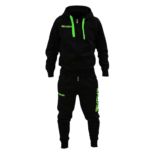 Perseo Sport Tuta Uomo Cotone Felpato Cappuccio Modello PSLF33-21 (IT, Testo, M, Regular, Regular,...