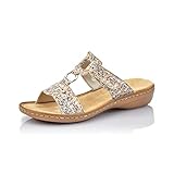 Rieker Damen Frühjahr/Sommer 608a0 Pantoletten, Mehrfarbig Pebble Multi 93, 38 EU