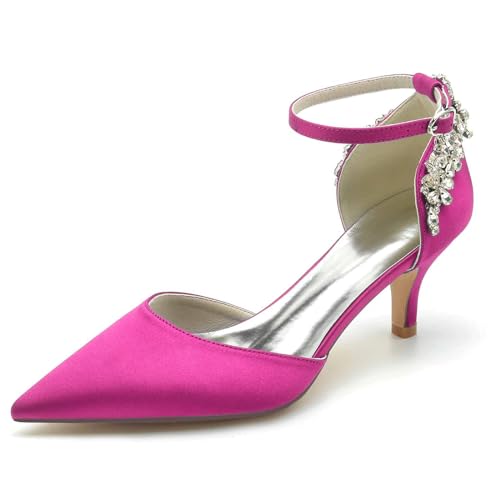 Chaussures de mariée sans douleur escarpins satin bas stables taille 39