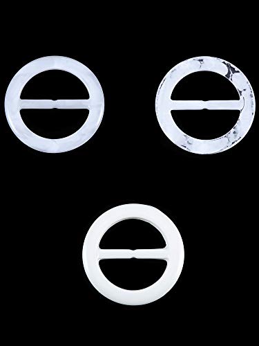 Boao 16 Pcs T Shirt Tie Clips for Women Clothing Scarf Rings Ties 2 Inches for Loose 80s Shirt Scarf Dress Clothes(Retro Style)3