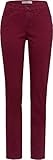 Feminine Passform BRAX Damen Style Mary Simply Brilliant Colors Five Pocket Slim Fit Sportiv Jeans, Cranberry 95, 34W / 32L (Herstellergröße: 44)
