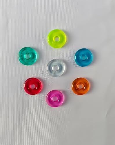 Image of VTL Pack of 100 Pcs Ear Buttons for Earrings Support Button Assorted Colours Plastic for Womens (Medium Size)