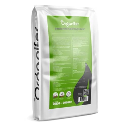 Minéral D'Argile Bentonite - 20 Kg - Améliorateur De Sol En Sable Bentonite De Haute Qualité Pour Jardin Et Aménagement Paysager - Optimise Le Stockage De...
