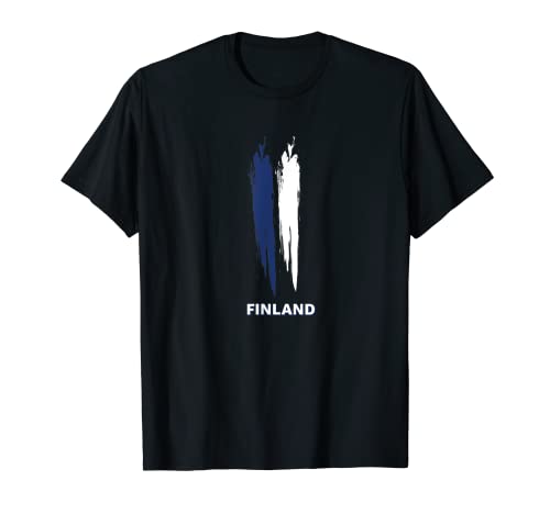 Flag Finland T-Shirt, Black