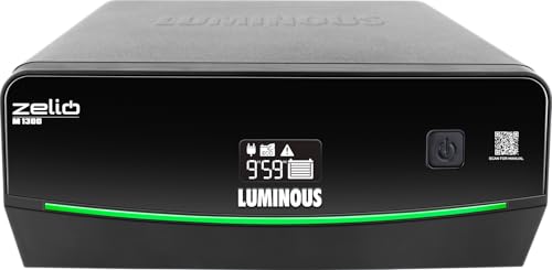 Image of Luminous Zelio M 1300 Sine Wave Inverter Ideal for Home,Office & Shops | 1100VA Inverter | Reliable Power Backup | High Performance| Easy Installation | 36 Months Warranty