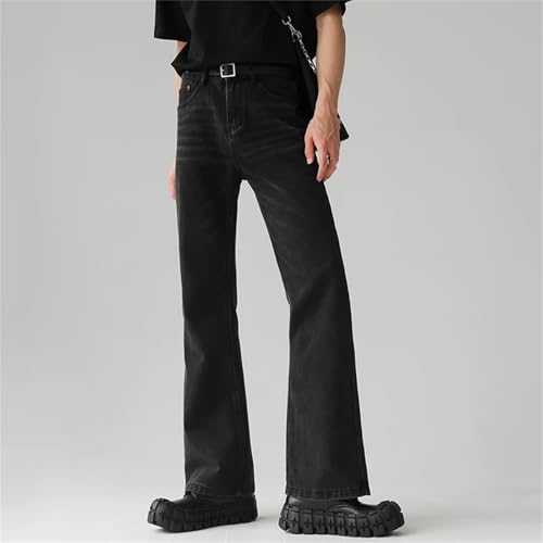 Men's Casual Comfortable Baggy Jeans Fashion Simple Vintage Straight Jeans with Pockets4