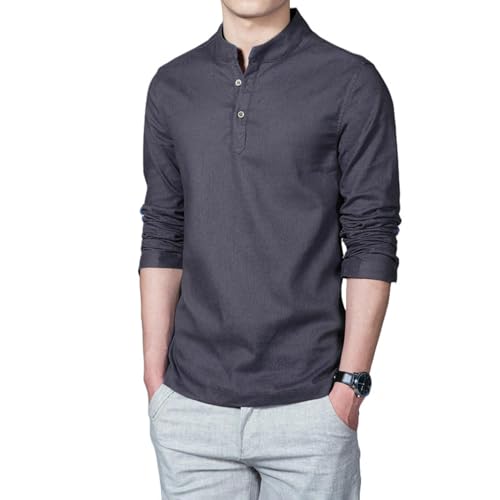 Chemise manches longues homme en lin idéale pour les terrasses de printemps