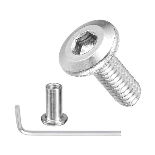 METALLIXITY Flat Head Hex Socket Cap Screws M4-0.7x10mm 40Pcs Connector