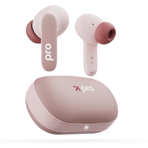 GOBOULT Z20 Pro Made in India Ear Buds Wireless with 60H Playtime, 4 Mics for Clear Calling, 45ms Low Latency Gaming, IPX5, 13mm Bass Drivers Earbuds Buds TWS Bluetooth wireless earphones (Candy Cane)