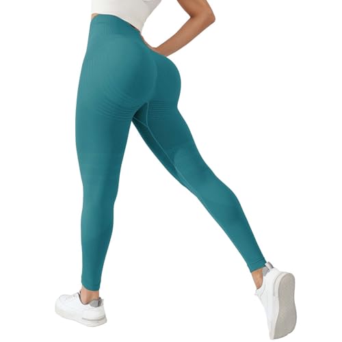 Genérico Gym Leggins Deporte Mujer Yoga Tie Dye Leggings Push Up Suaves Elásticos Tie Dye Mujer Anticeluliticos sin Costuras Opaco Scrunch Pantalones Sports Running-1