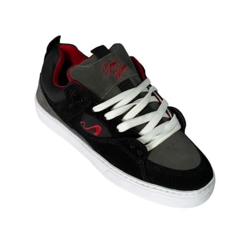 Tênis Skate Tesla Fusion Camurça Leve e Confortavel (Preto, BR,