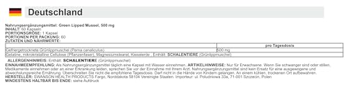 Swanson - Grünlippmuschel Kapseln | Unterstützt die Gelenkbeweglichkeit, Gefriergetrocknet - 60 Kapseln