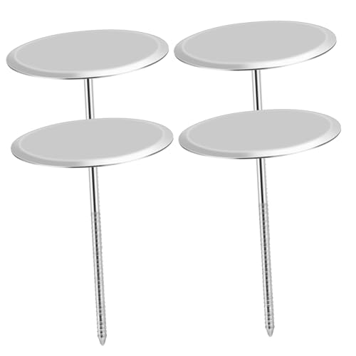Ciieeo 4 Piezas Clavos Decorativos Inoxidable para Pasteles Diámetro Herramientas de Decoración de Flores para Tartas y Cupcakes Utensilios de Repostería DIY