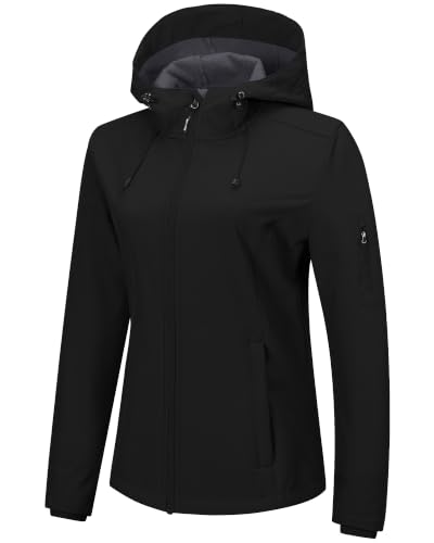 Image of Outdoor Ventures Softshell Jacket Womens Rain Jacket Hiking Windbreaker