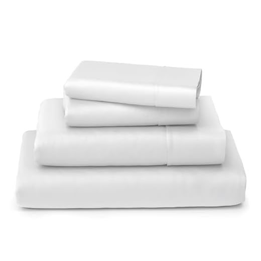 Cosy House Collection Luxury Bamboo Bed Sheet Set - Hypoallergenic Bedding Blend from Natural Bamboo Fiber - Resists Wrinkles - 4 Piece - 1 Fitted Sheet, 1 Flat, 2 Pillowcases - King, White