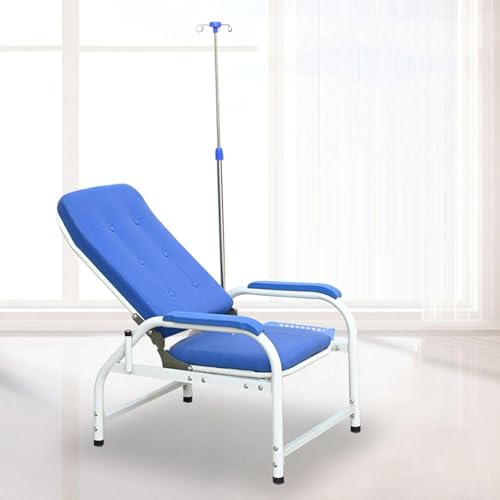 Phlebotomy Chair with Infusion Stand - Fully Adjustable Reclining Design for Blood Draw and Patient Comfort