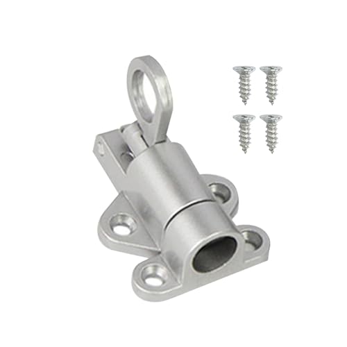 Cierre automático de pestillo de carga, cerradura de puerta con tornillos, anillos de tracción con muelle, pestillo de puerta, pestillo de resorte de cierre automático con tornillos