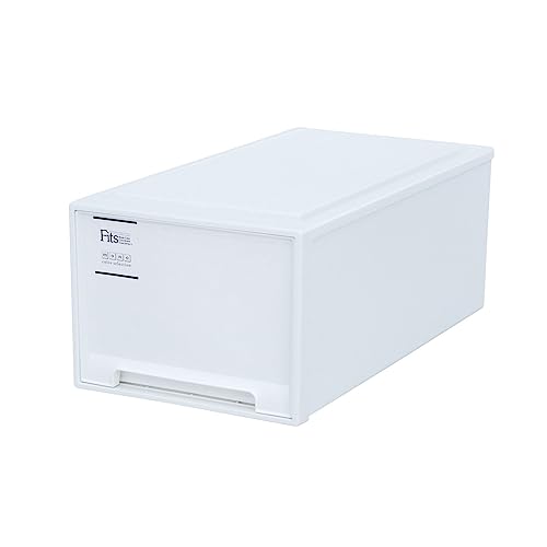 Tenma Durable Storage Box, Fits Case, Closet, White, Garment Case, Storage Case, Drawer, Width 15.4 x Depth 29.1 x Height 11.8 inches (39 x 74 x 30 cm), Deep