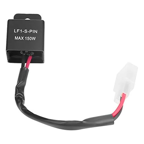 2Pin LED Flasher Relay Motorcycle Turn Signal Indicator Blinker Relay 60-120 Times/Min Cover