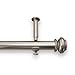 Source Global Bold Pole Adjustable Curtain Rod Set, 144-Inch to 240-Inch, Pewter