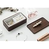 AZIEBAY木製ジュエリーボックス、指輪、イヤーマフ、ヘアゴム、マグネット、北欧風インテリア、かわいい、実用的、多機能