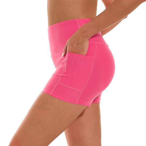 Image of HODOSPORTS Women's 3'' /5'' /7'' /9'' /12'' Swim Board Shorts UPF50+ High Waisted Quick Dry Swimsuit Bottoms with Pockets Liner
